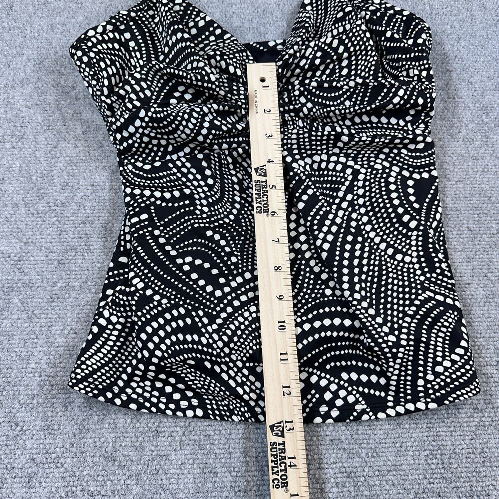 MIRACLESUIT SWIMWEAR TANKINI TOP 12DD ROSWELL BLK/WHITE UNDERWIRE - Picture 5 of 10